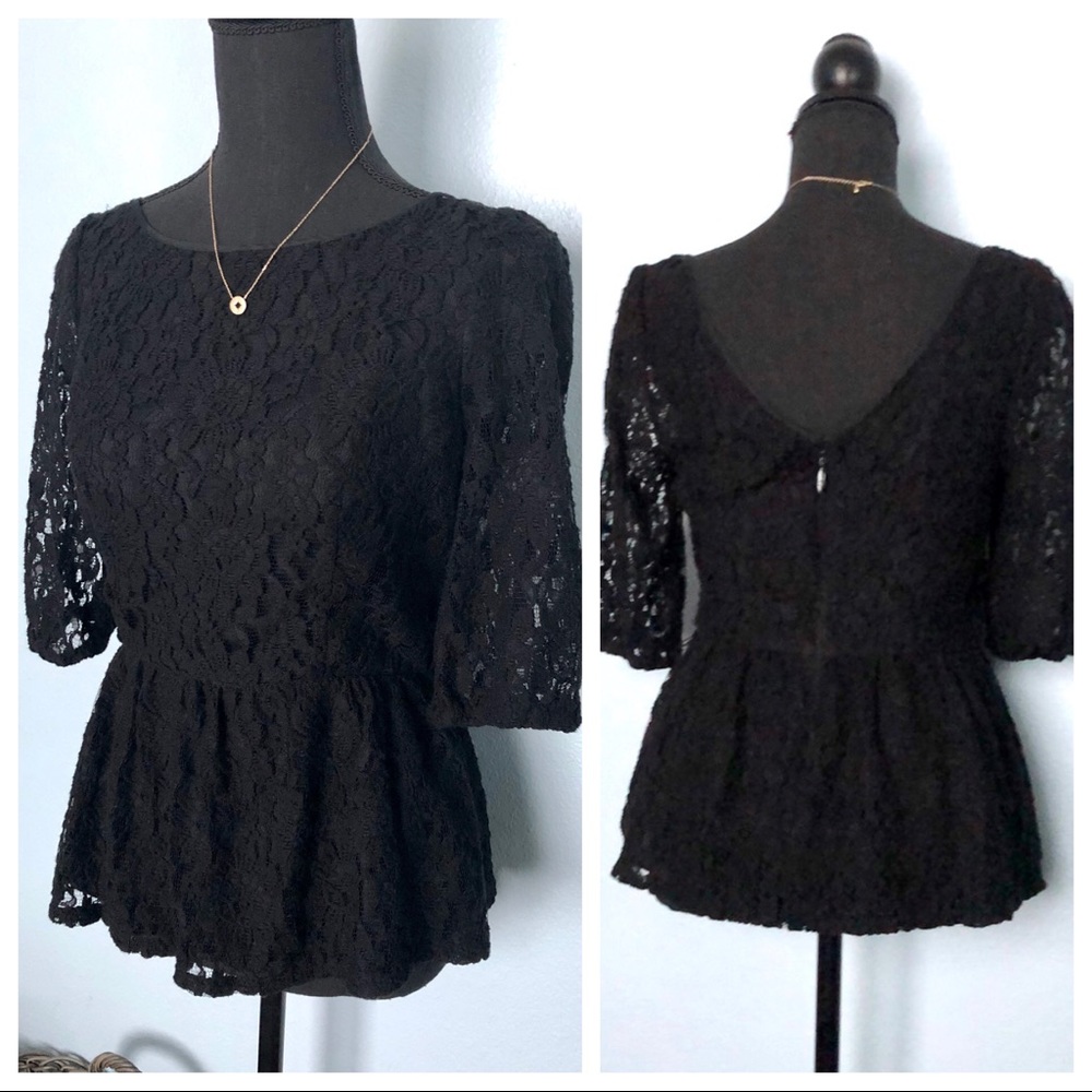 Juicy Couture• Peplum Lace Top